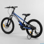 Детский магниевый велосипед 20`` CORSO «Speedline» MG-64713 (1) магниевая рама, дисковые тормоза, дополнительные колеса, собран на 75% (36749-04)